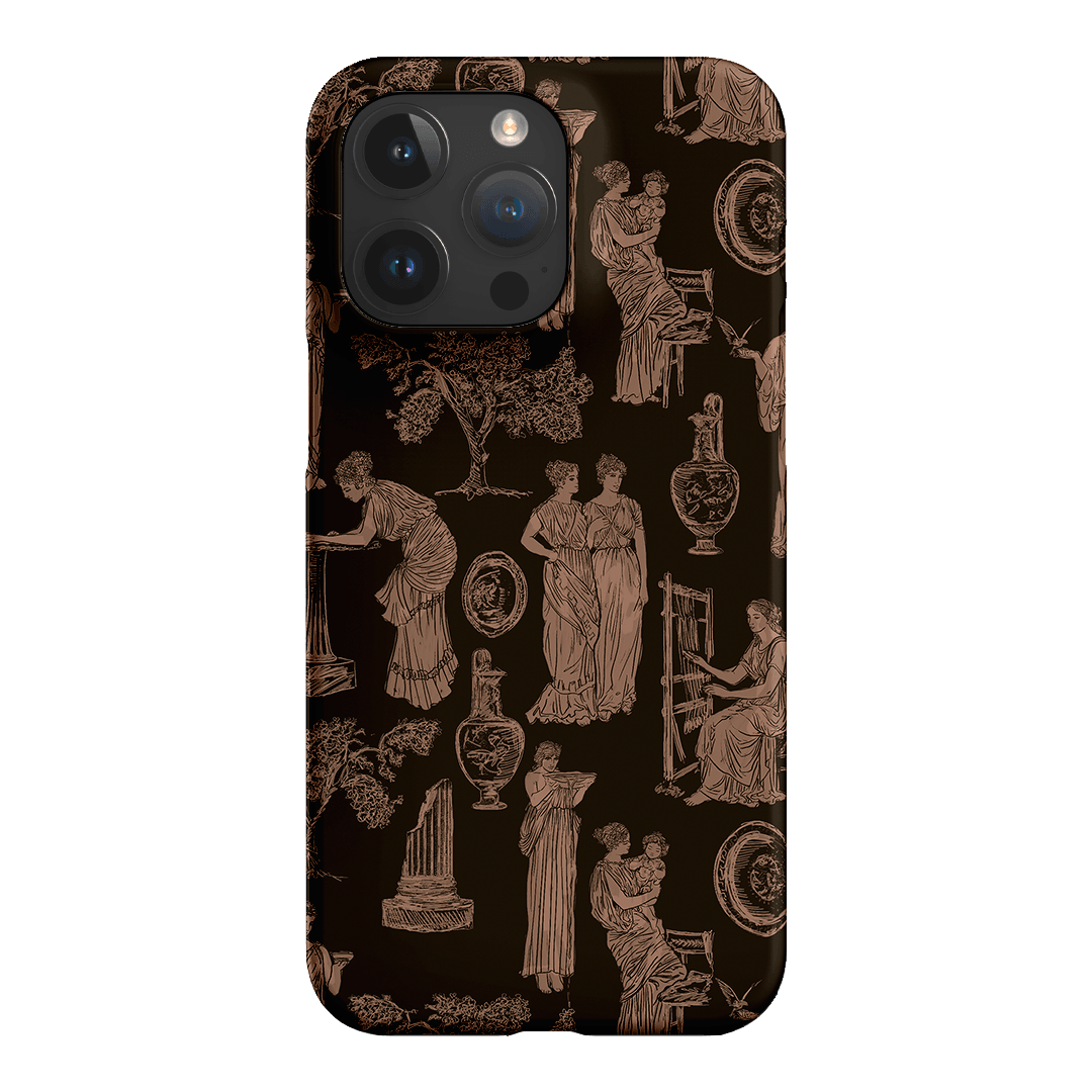 Symposium Burnt Umber Printed Phone Cases iPhone 15 Pro Max / Snap by Veronica Tucker - The Dairy
