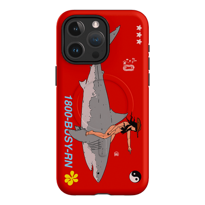 1800-Busy Rn in Red Printed Phone Cases iPhone 15 Pro Max / Armoured MagSafe by Easty Beasty - The Dairy