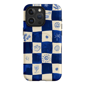 Afternoon Mezze Azure Printed Phone Cases iPhone 15 Pro Max / Armoured MagSafe by Charlie Taylor - The Dairy