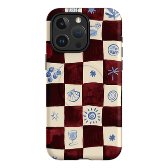 Afternoon Mezze Maroon Printed Phone Cases iPhone 15 Pro Max / Armoured MagSafe by Charlie Taylor - The Dairy