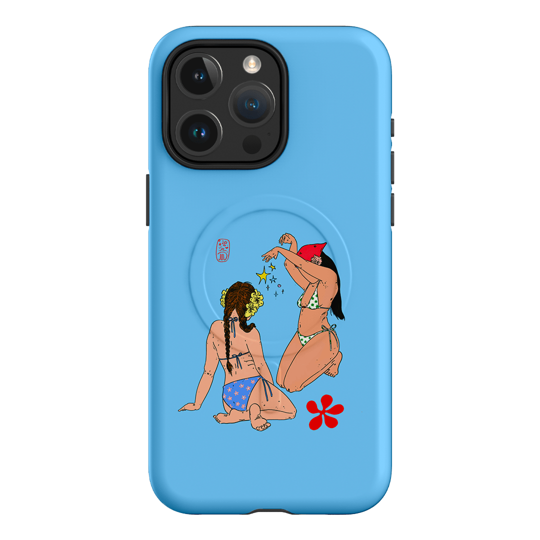 Babe Magic Blue Printed Phone Cases iPhone 15 Pro Max / Armoured MagSafe by Easty Beasty - The Dairy