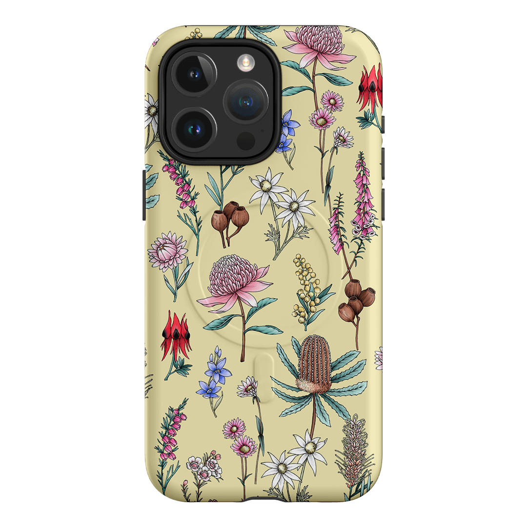 Banksia Butter Printed Phone Cases iPhone 15 Pro Max / Armoured MagSafe by Typoflora - The Dairy
