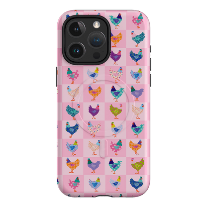 Checkered Chickens Printed Phone Cases iPhone 15 Pro Max / Armoured MagSafe by Kayla Henley - The Dairy