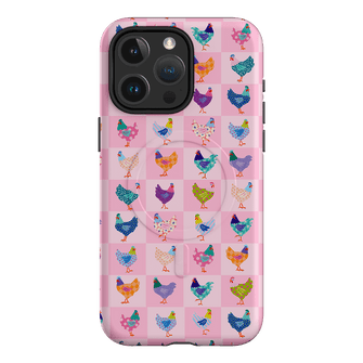 Checkered Chickens Printed Phone Cases iPhone 15 Pro Max / Armoured MagSafe by Kayla Henley - The Dairy