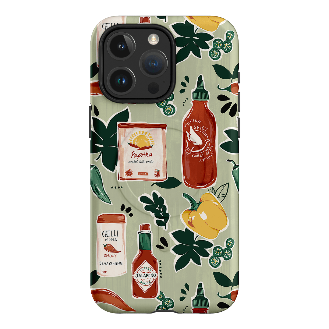Chilli Pepper Printed Phone Cases iPhone 15 Pro Max / Armoured MagSafe by Charlie Taylor - The Dairy