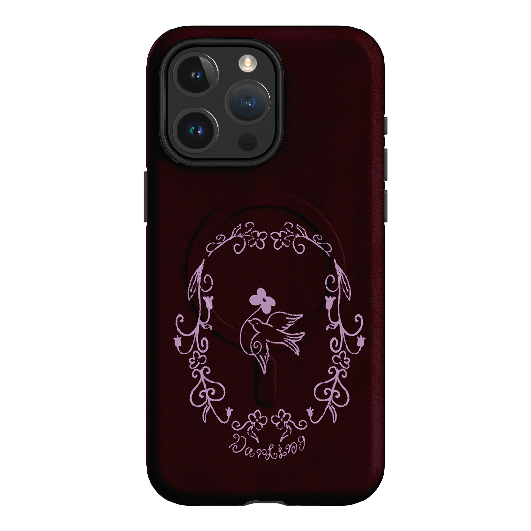 Darling Burgundy Printed Phone Cases by The Dairy - The Dairy