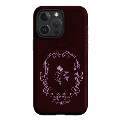 Darling Burgundy Printed Phone Cases by The Dairy - The Dairy