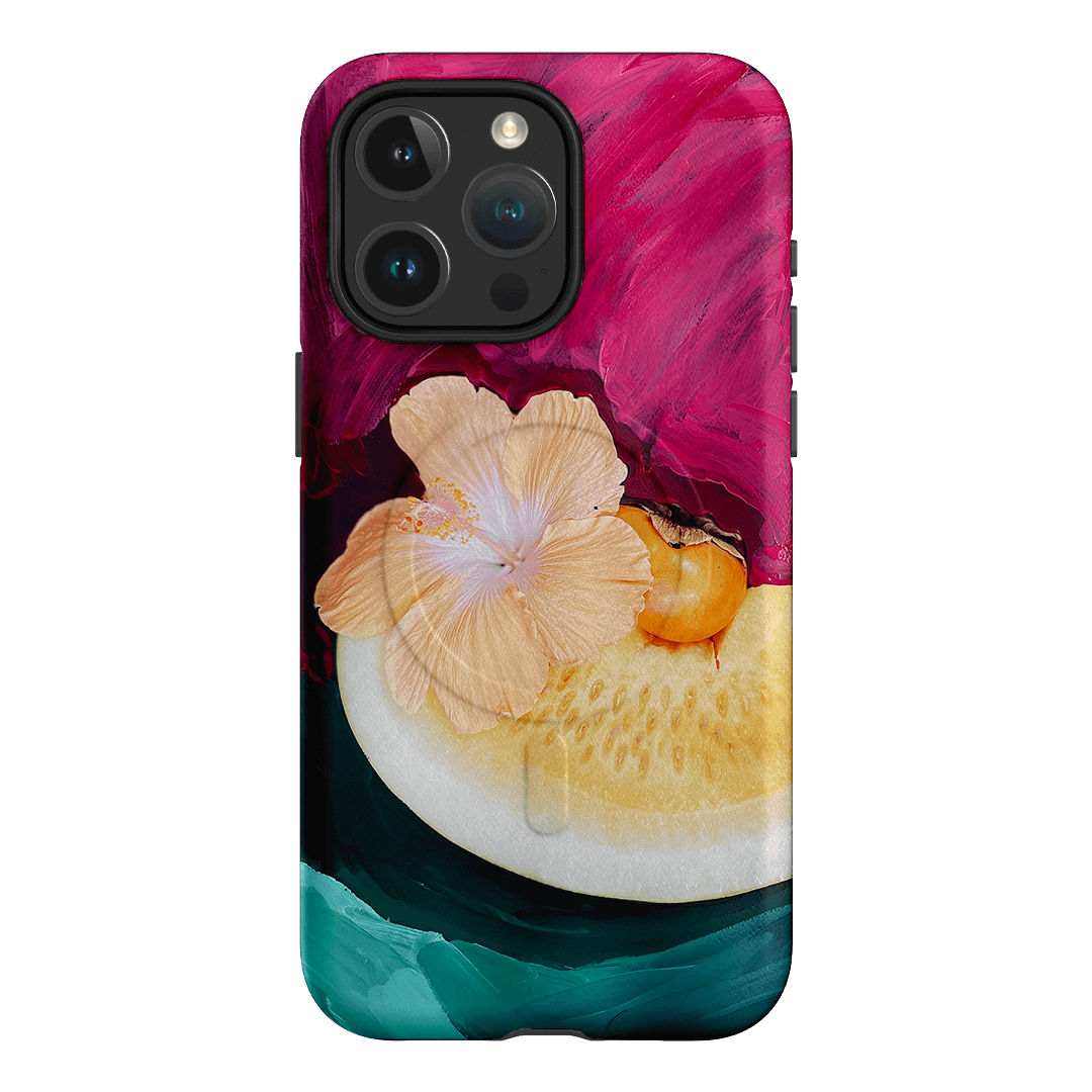 Hibiscus Melon Printed Phone Cases iPhone 15 Pro Max / Armoured MagSafe by Nicole Nelius - The Dairy