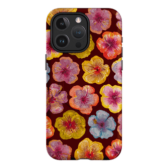 Hibiscus Holiday Rouge Printed Phone Cases iPhone 15 Pro Max / Armoured MagSafe by BG. Studio - The Dairy
