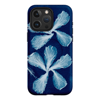 Hibiscus Cyanotype Printed Phone Cases iPhone 15 Pro Max / Armoured MagSafe by Sally Hungerford - The Dairy