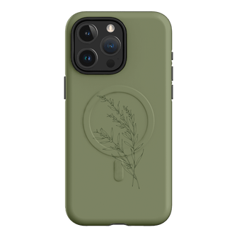 Khaki Wattle Printed Phone Cases by Typoflora - The Dairy