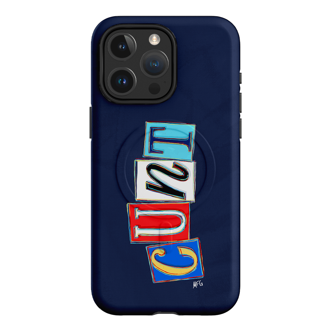 Lil Cnts Blue Printed Phone Cases iPhone 15 Pro Max / Armoured MagSafe by Margarbs Art - The Dairy