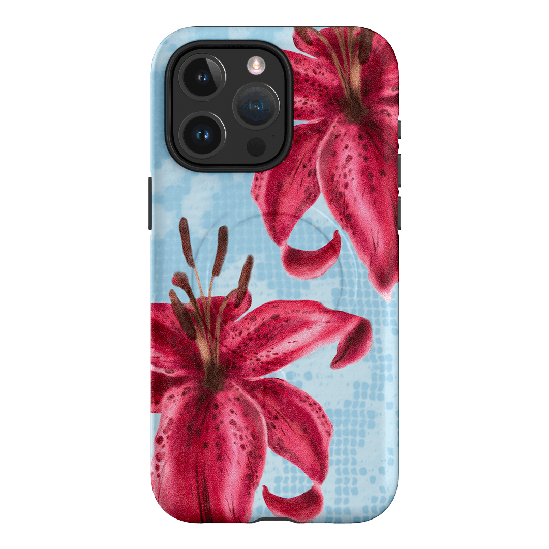 Lillies Printed Phone Cases iPhone 15 Pro Max / Armoured MagSafe by Sally Hungerford - The Dairy