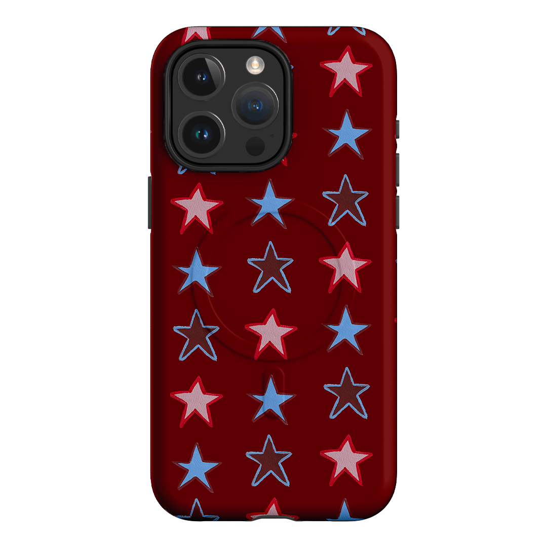 Lucky Stars Rouge Printed Phone Cases iPhone 15 Pro Max / Armoured MagSafe by BG. Studio - The Dairy