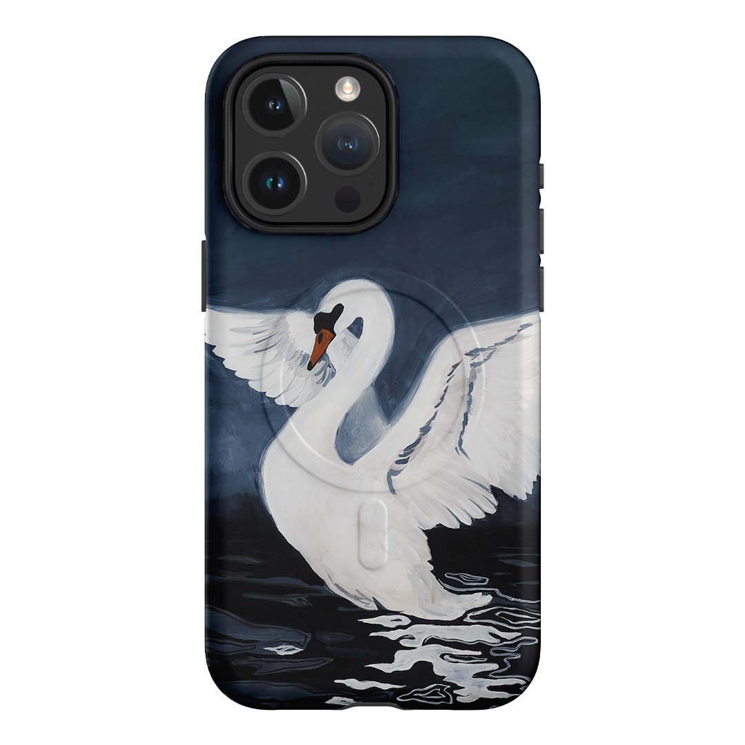 Midnight Swan Printed Phone Cases iPhone 15 Pro Max / Armoured MagSafe by Lisa Hu - The Dairy