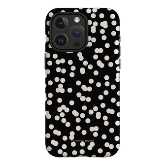Mini Confetti Noir Printed Phone Cases iPhone 15 Pro Max / Armoured MagSafe by Veronica Tucker - The Dairy