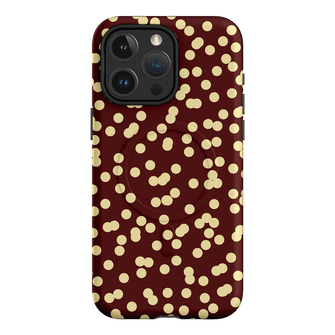Mini Confetti Burgundy Butter Printed Phone Cases iPhone 15 Pro Max / Armoured MagSafe by Veronica Tucker - The Dairy