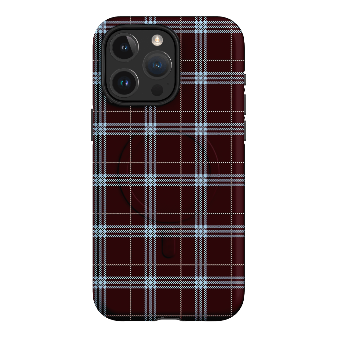 Mocha Plaid Printed Phone Cases iPhone 15 Pro Max / Armoured MagSafe by The Dairy - The Dairy