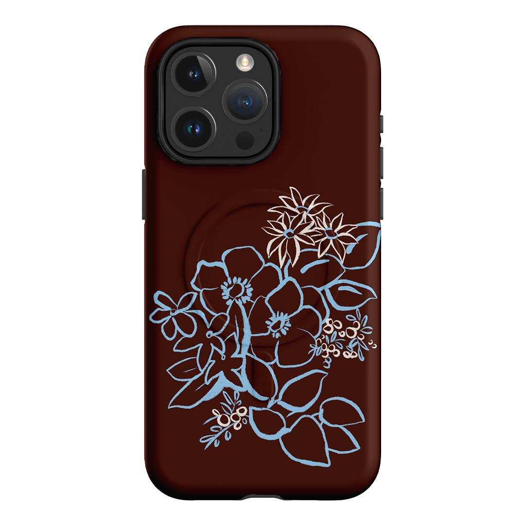 Mocha Posy Printed Phone Cases iPhone 15 Pro Max / Armoured MagSafe by Typoflora - The Dairy