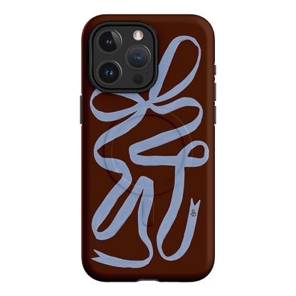 Mocha Ribbon Printed Phone Cases by Jasmine Dowling - The Dairy