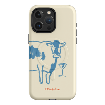 Mootini Blue Printed Phone Cases iPhone 15 Pro Max / Armoured MagSafe by Phthalo Ruth - The Dairy