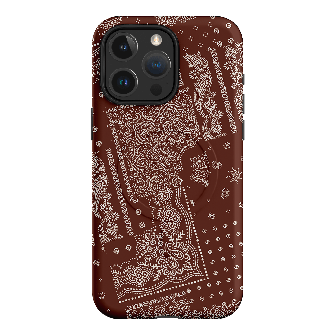 Paisley Cinnamon Printed Phone Cases iPhone 15 Pro Max / Armoured MagSafe by The Dairy - The Dairy