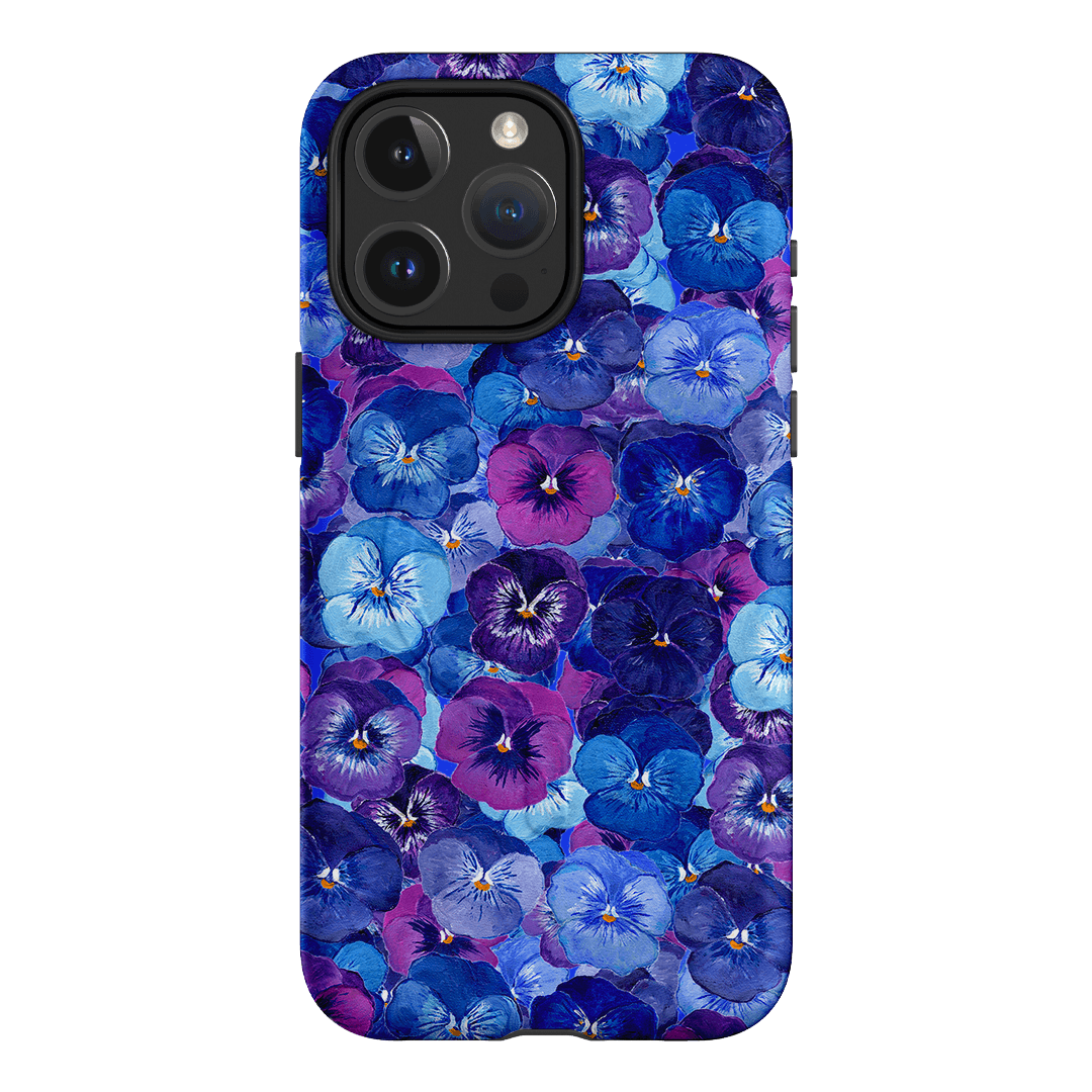 Pansy Jumble Printed Phone Cases iPhone 15 Pro Max / Armoured MagSafe by Kayla Henley - The Dairy