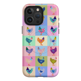 Pastel Chickens Printed Phone Cases iPhone 15 Pro Max / Armoured MagSafe by Kayla Henley - The Dairy