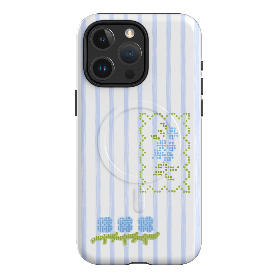 Patchwork Blue Printed Phone Cases iPhone 15 Pro Max / Armoured MagSafe by Kayla Carr - The Dairy