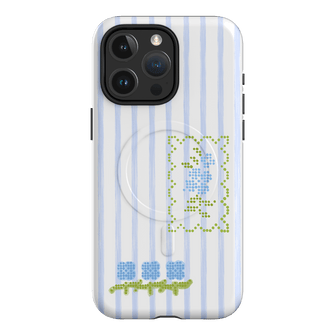 Patchwork Blue Printed Phone Cases iPhone 15 Pro Max / Armoured MagSafe by Kayla Carr - The Dairy