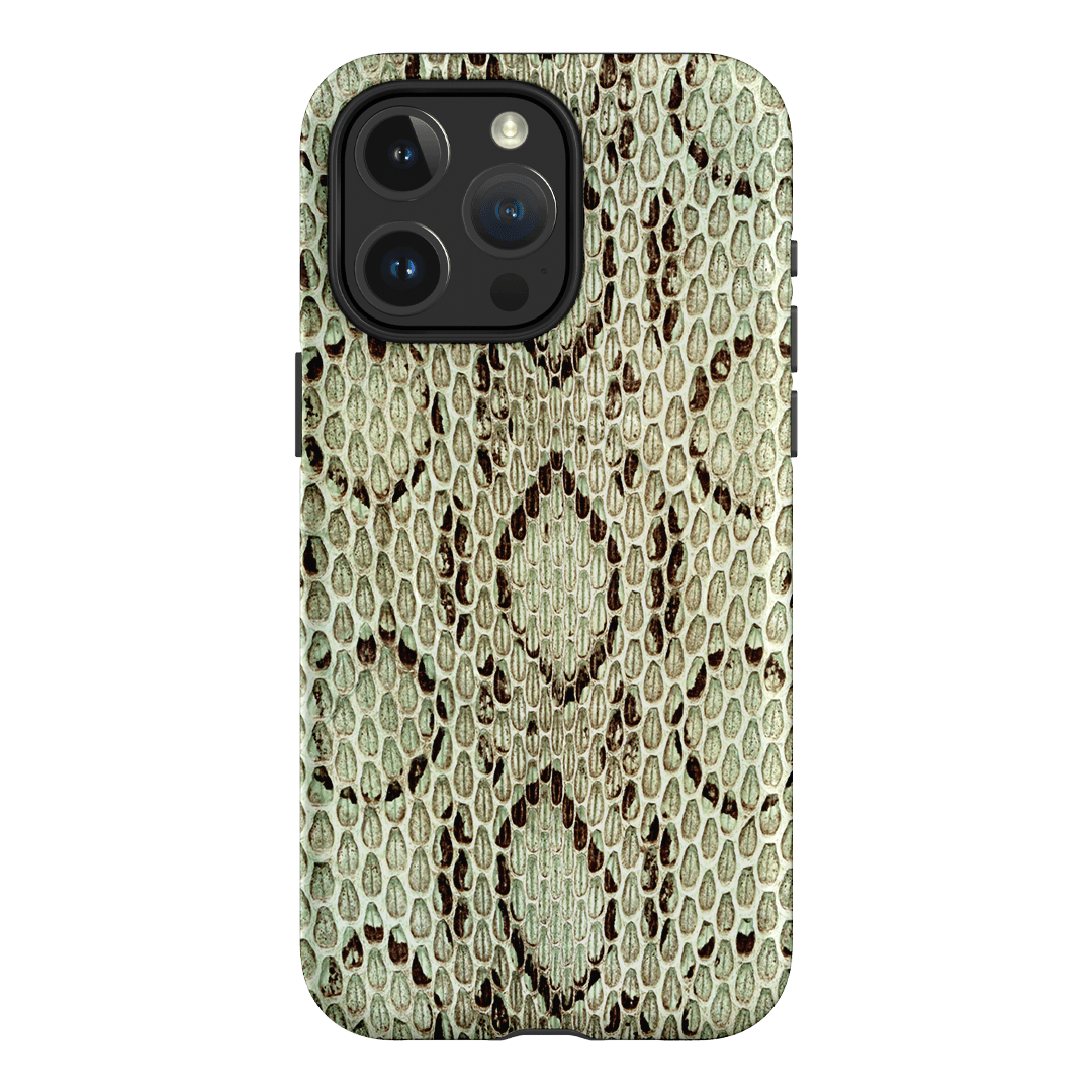 Pistachio Python Printed Phone Cases iPhone 15 Pro Max / Armoured MagSafe by The Dairy - The Dairy