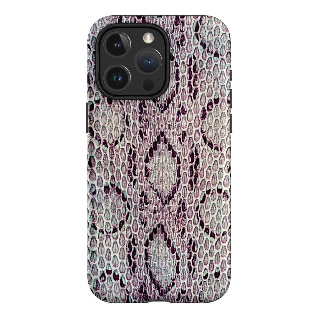 Plum Python Printed Phone Cases iPhone 15 Pro Max / Armoured MagSafe by The Dairy - The Dairy