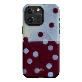 Plum Polka Dot Printed Phone Cases iPhone 15 Pro Max / Armoured MagSafe by Jasmine Dowling - The Dairy