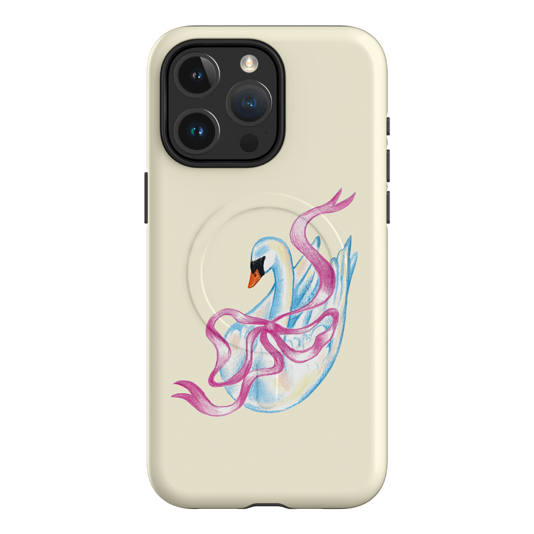 Satin Swan Printed Phone Cases iPhone 15 Pro Max / Armoured MagSafe by Femke Studio - The Dairy