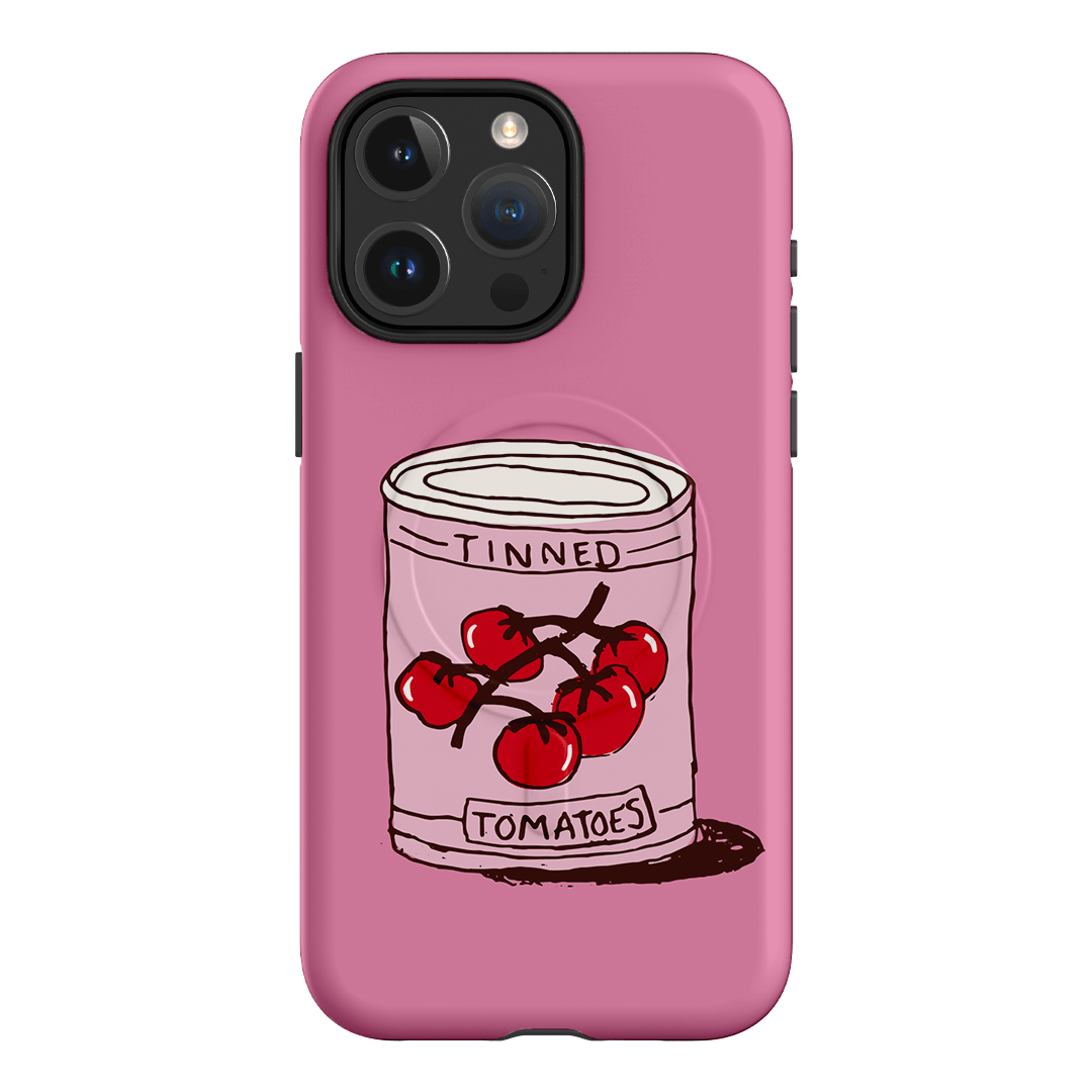 Saucy Pink Printed Phone Cases iPhone 15 Pro Max / Armoured MagSafe by The Dairy - The Dairy