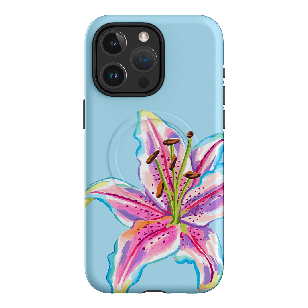 Sky Lily Printed Phone Cases iPhone 15 Pro Max / Armoured MagSafe by Femke Studio - The Dairy