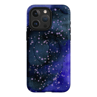 Spotty Navy Printed Phone Cases iPhone 15 Pro Max / Armoured MagSafe by The Dairy - The Dairy