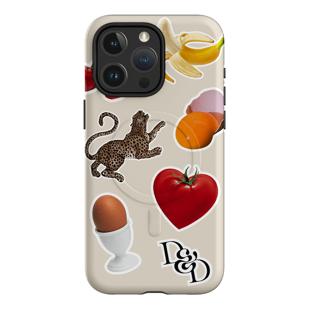Sunday Stickers Cream Printed Phone Cases iPhone 15 Pro Max / Armoured MagSafe by Desmond & Dempsey - The Dairy