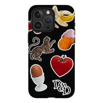 Sunday Stickers Black Printed Phone Cases iPhone 15 Pro Max / Armoured MagSafe by Desmond & Dempsey - The Dairy
