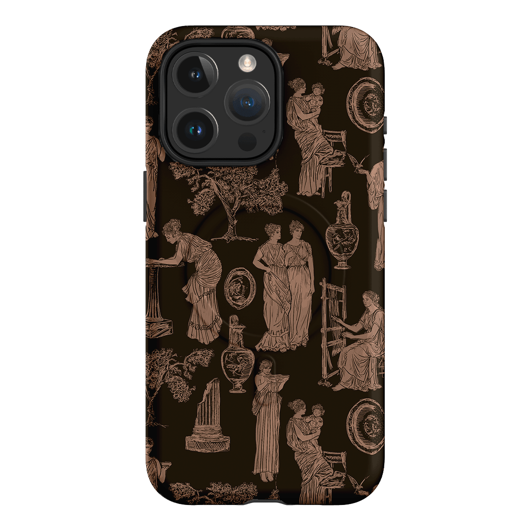 Symposium Burnt Umber Printed Phone Cases iPhone 15 Pro Max / Armoured MagSafe by Veronica Tucker - The Dairy