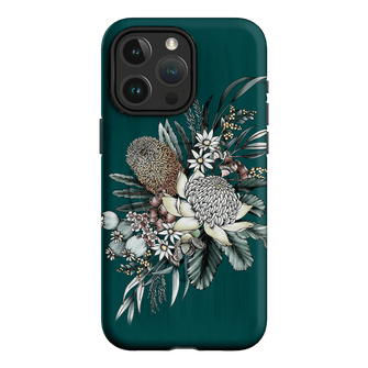Teal Native Printed Phone Cases by Typoflora - The Dairy