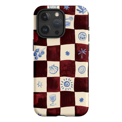 Afternoon Mezze Maroon Printed Phone Cases iPhone 15 Pro Max / Armoured by Charlie Taylor - The Dairy