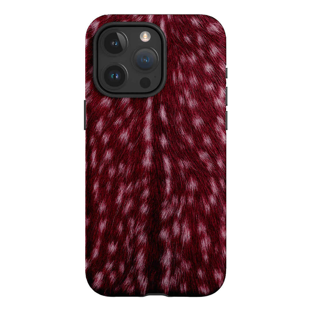 Fawn Burgundy Printed Phone Cases iPhone 15 Pro Max / Armoured by The Dairy - The Dairy
