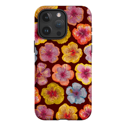 Hibiscus Holiday Rouge Printed Phone Cases iPhone 15 Pro Max / Armoured by BG. Studio - The Dairy