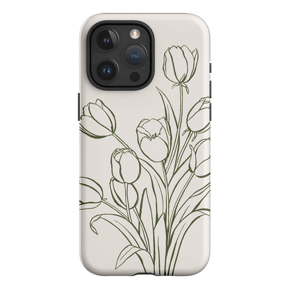 Inked Tulips Printed Phone Cases iPhone 15 Pro Max / Armoured by Typoflora - The Dairy