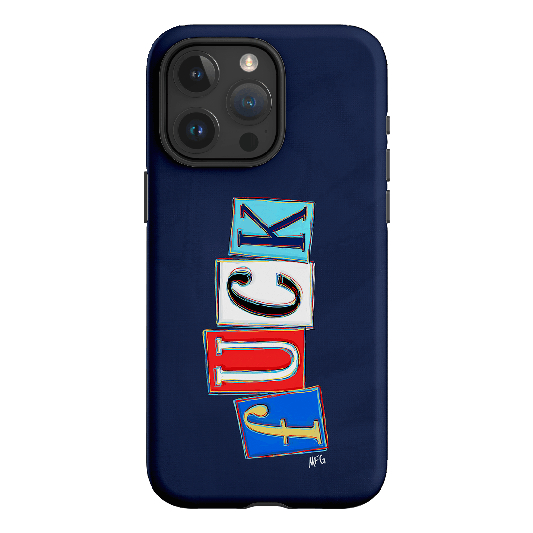 Lil Fcks Blue Printed Phone Cases iPhone 15 Pro Max / Armoured by Margarbs Art - The Dairy