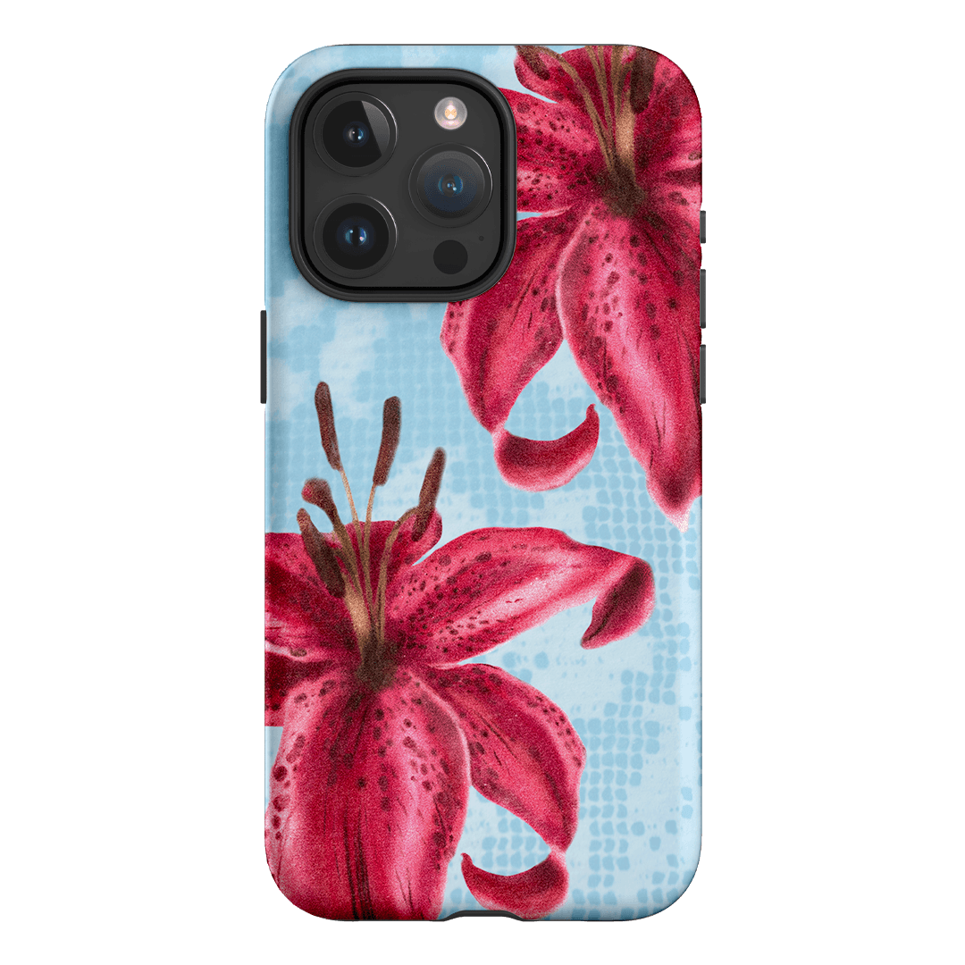 Lillies Printed Phone Cases iPhone 15 Pro Max / Armoured by Sally Hungerford - The Dairy