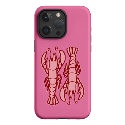 Lobster Love Pink Printed Phone Cases iPhone 15 Pro Max / Armoured by The Dairy - The Dairy