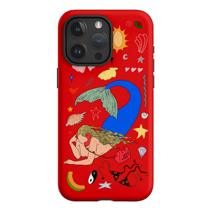 Mermaid Salad Scarlet Printed Phone Cases iPhone 15 Pro Max / Armoured by Easty Beasty - The Dairy