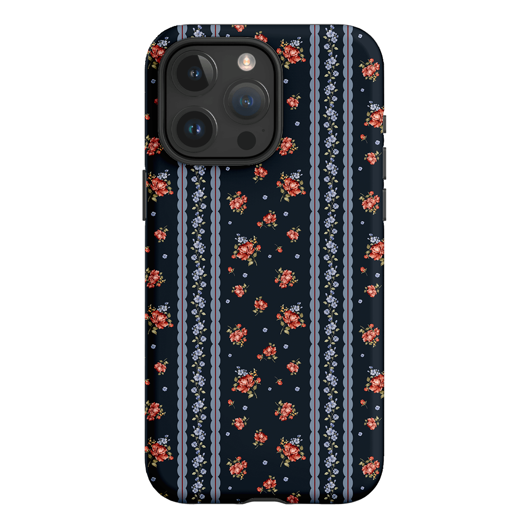 Midnight Stripe Printed Phone Cases iPhone 15 Pro Max / Armoured by Kasiags Art - The Dairy